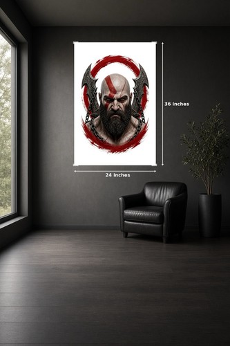 God war kratos face - face, blades